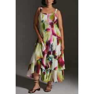 By Anthropologie Tiered Maxi Dress NWT 14